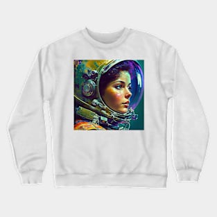 We Are Floating In Space - 12 - Sci-Fi Inspired Retro Artwork Crewneck Sweatshirt